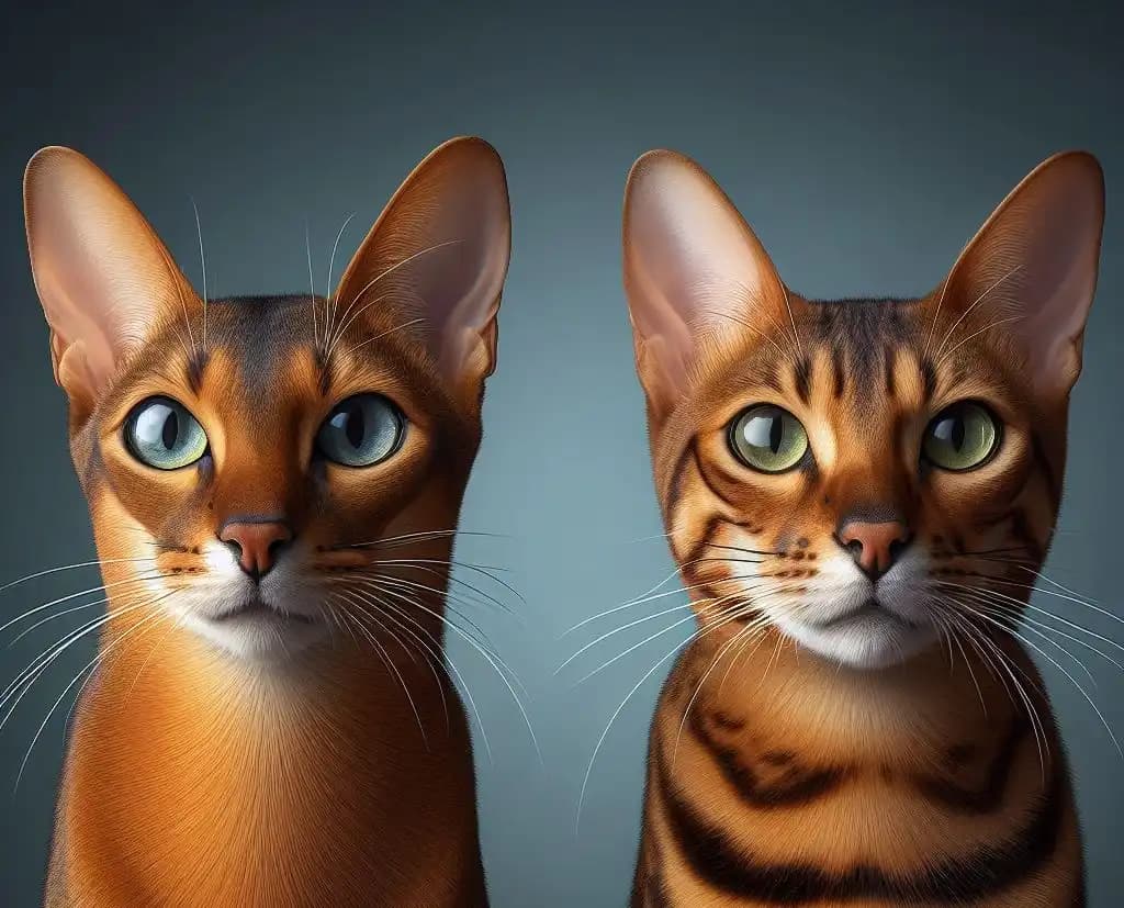 Feline Face-Off: Abyssinian vs. Bengal - A Purr-fect Showdown!