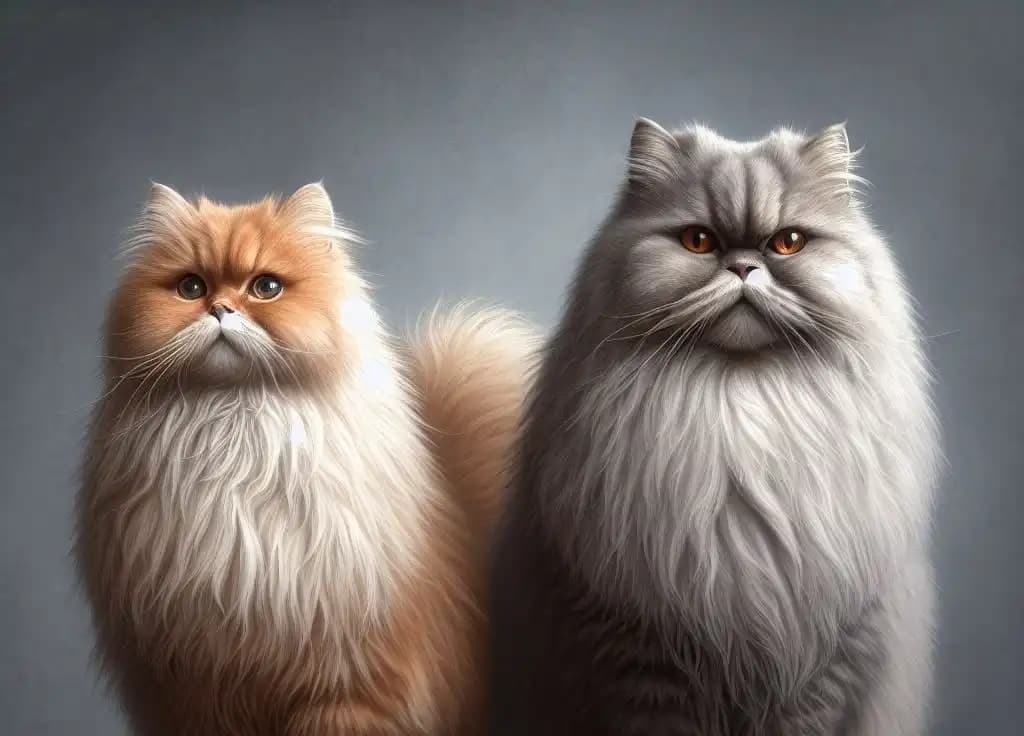 Feline Elegance Unveiled: British Longhair vs. Persian Showdown!