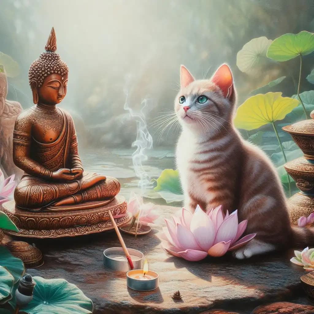 Paws & Enlightenment: Unraveling Cats in Buddhism