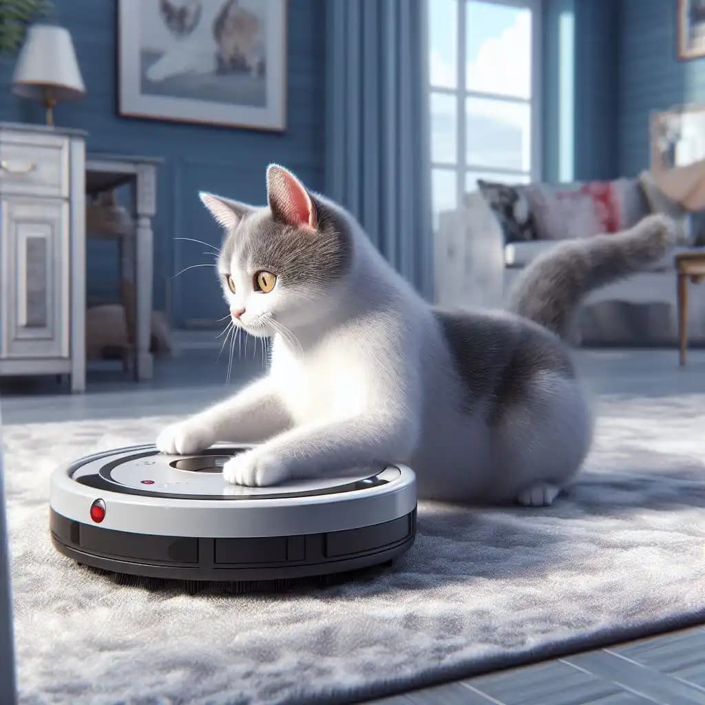 Feline Fascination: Why Cats Adore Roombas!